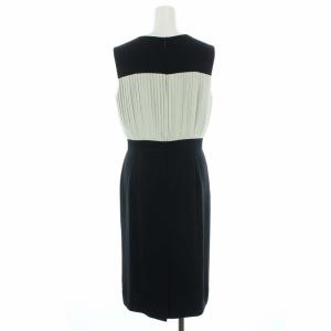 EPOCA 2019 ワンピース プリーツ切替 40 ネイビー ホワイト