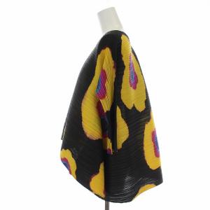PLEATS PLEASE ISSEY MIYAKE イッセイミヤケ 20SS カットソー プリーツ 花柄 3 ブラック