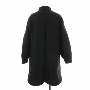 FREAK'S STORE ウーリースタンドカラーフレアミニコート アウター ジップアップ F ブラック