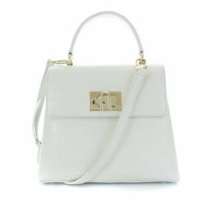 Furla Mini 1927 ミディアム ハンドバッグ ショルダー 2way クロコ型押し
