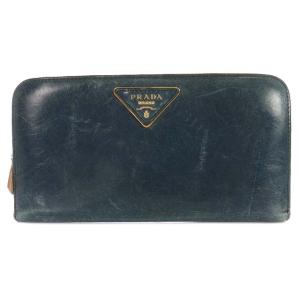 長財布 二つ折り レザー ロゴプレート 三角プレート 緑 グリーン