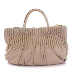 PRADA ハンドバッグ トートバッグ ショルダー 2WAY ピンクベージュ