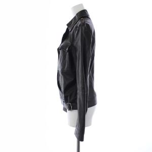 Christian Dior ダブル ライダース ジャケット ラムレザー 羊革 ジップアップ スタッズ I40 ブラック