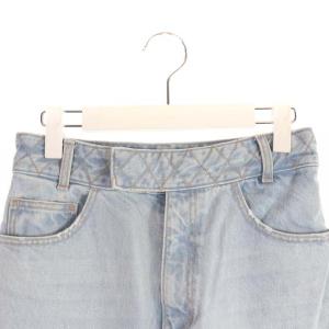 BORDERS at BALCONY 22SS FLARE DENIM PANTS デニムパンツ ジーンズ ロング ブーツカット 36 S LIGHT INDIGO