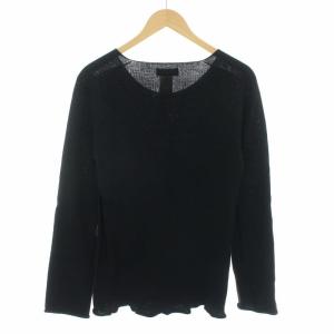Y's for men 07AW ニット セーター 長袖 ハイゲージ ウール 3 ブラック