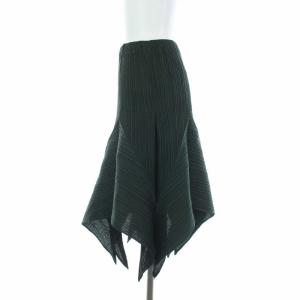 ISSEY MIYAKE スカート プリーツ 変形 M カーキ