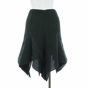 ISSEY MIYAKE スカート プリーツ 変形 M カーキ