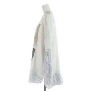 ENFOLD 22SS CUT AND SEWN Photodrawing parkingシャツ