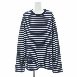 国産品 21年製 THE STRIPED T-SHIRT カットソー ロンT クルーネック トップス