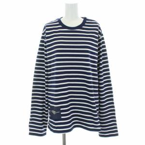 21年製 THE STRIPED T-SHIRT カットソー ロンT クルーネック 長袖 ボーダー