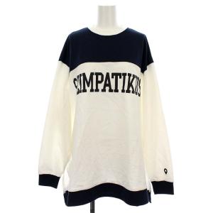 22SS シャツ Compact Sweat SZIMPATIKUS 長袖 M ホワイト ネイビー