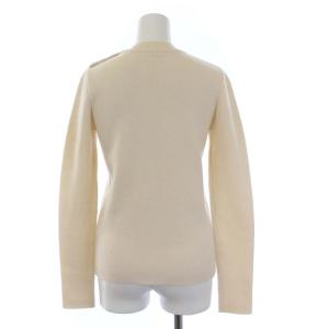 nagonstans 長袖 ニット セーター ショルダーボタン カシミヤ混 38 M アイボリー