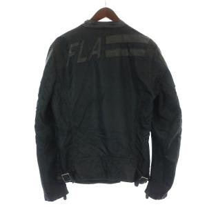 DIESEL HIGH SPEED ライダース ナイロン ジャケット ジップアップ M ブラック