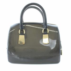 FURLA CANDY キャンディバッグ ハンドバッグ ボストンバッグ ラバー グレー