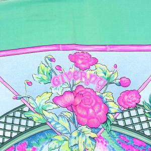 HERMES カレ90 ジヴェルニー GIVERNY スカーフ シルク 緑 