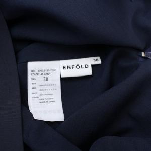 ENFOLD 19SS ロング プリーツスカート M 紺