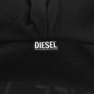 DIESEL K-FULLERTON パーカー ブルゾン ジップアップ ニット 切替 裏起毛 ブラック ブルー