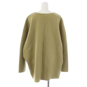 Plage R'IAM 19AW シルエットブラウス カットソー プルオーバー 長袖 スキッパー 36 カーキ