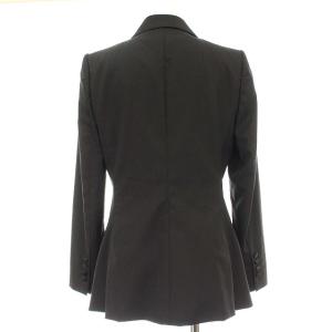 DOLCE&GABBANA テーラードジャケット 裏地レオパード 1つボタン 40 M ブラック