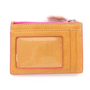 POLO RALPH LAUREN コインケース 小銭入れ カードケース パスケース 定期入れ ロゴ レザー 牛革 ベージュ ピンク