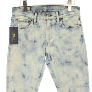 POLO RALPH LAUREN THE TOMPKINS SKINNY CROP タグ付き デニムパンツ ジーンズ スキニー スリム ケミカルウォッシュ メキシコ製