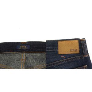 POLO RALPH LAUREN デニムパンツ スキニー ダメージ加工 コットン 26 インディゴ