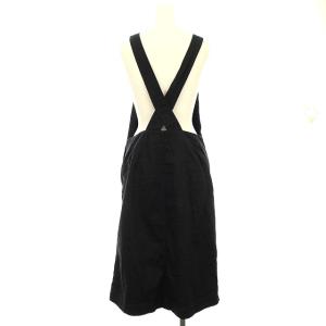 MHL. ジャンパースカート ひざ丈 サロペット スカート 2 ブラック