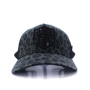 YOSHINORI KOTAKE DESIGN バーニーズニューヨーク ベースボールキャップ メッシュ レオパード ヒョウ柄 グレー ブラック