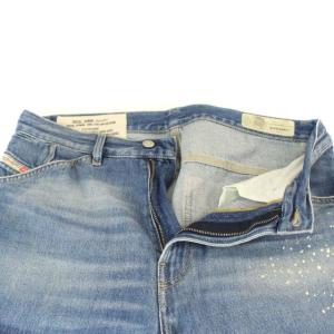 DIESEL D-FRANKY デニムパンツ ジーンズ ペイント加工 ダメージ加工 30 M 青 ブルー