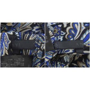 ANAYI ワンピース ひざ丈 ノースリーブ ペイズリー柄 36 ブルー