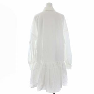 ENFOLD 21SS SOMELOS ギャザーチュニックシャツ 長袖 38 M ホワイト