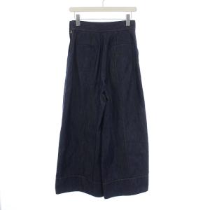 ANAYI 21SS デニムパンツ ジーンズ ワイド ベルボトム ハイウエスト 36 S インディゴ ネイビー