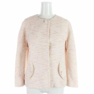 ANTEPRIMA セットアップ 上下 ノーカラージャケット フレアスカート ひざ丈 ツイード 40 L ピンク