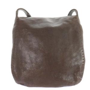 HENRY BEGUELIN ショルダーバッグ レザー オミノ刺繍 茶