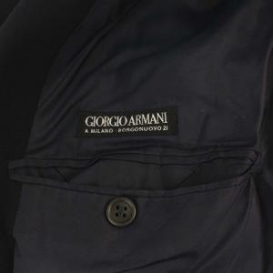 GIORGIO ARMANI ダブルテーラードジャケット 総裏地 48 ネイビー イタリア製