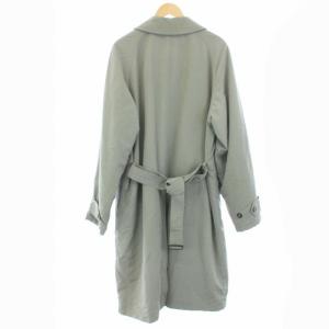 GIORGIO ARMANI ステンカラーコート ベルト付き ロング 50 XL グレー