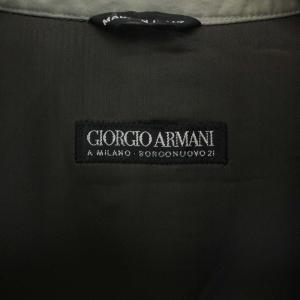 GIORGIO ARMANI ステンカラーコート ベルト付き ロング 50 XL グレー
