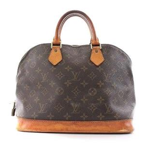 LOUIS VUITTON M51130 アルマPM ハンドバッグ モノグラム カデナ 茶