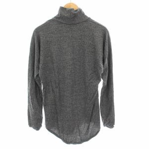 RIPVANWINKLE ドルマンタートル ニット カットソー  ウール 長袖 4 グレー