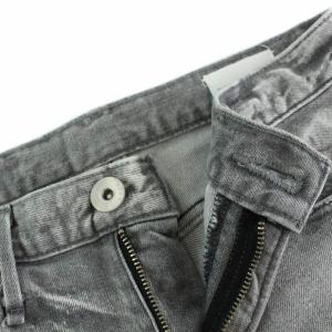 upper hights ザステラ THE STELLA デニムパンツ ジーンズ ジップフライ ダメージ加工 22 XS グレー