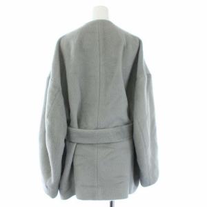 Mame Kurogouchi 19AW Wool Shaggy Jacket ノーカラージャケット ショートコート S