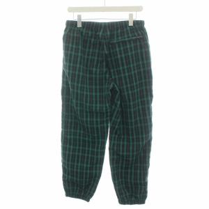 Supreme 18AW Nylon Plaid Track Pant S 緑