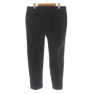 INCOTEX SUPER 100'S テーパードパンツ スラックス タッセル ウール 50 L ブラック