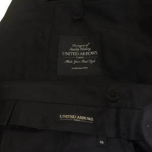 UNITED ARROWS セットアップ スーツ テーラードジャケット シングル 3B スラックス 48 ブラック