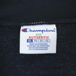 Champion 700FILL アースロゴ ハーフジッププルオーバー XL 紺 