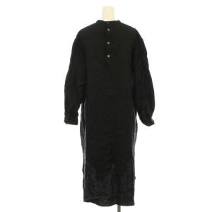 ARTS&SCIENCE シャツワンピース ロング リネン100% M ブラック