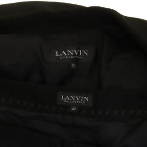 LANVIN COLLECTION セットアップ スーツ テーラードジャケット 1B パンツ ウール 42 黒