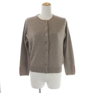 COLLECTION アンサンブル ニット ステッチ カシミヤ 40 ブラウン