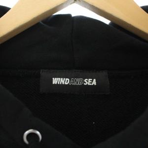 WIND AND SEA CASETIFY パーカー プルオーバー ロゴ プリント 長袖 L ブラック