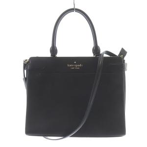 ステイシー トートバッグ ショルダーバッグ 2WAY ロゴ レザー 黒 ブラック